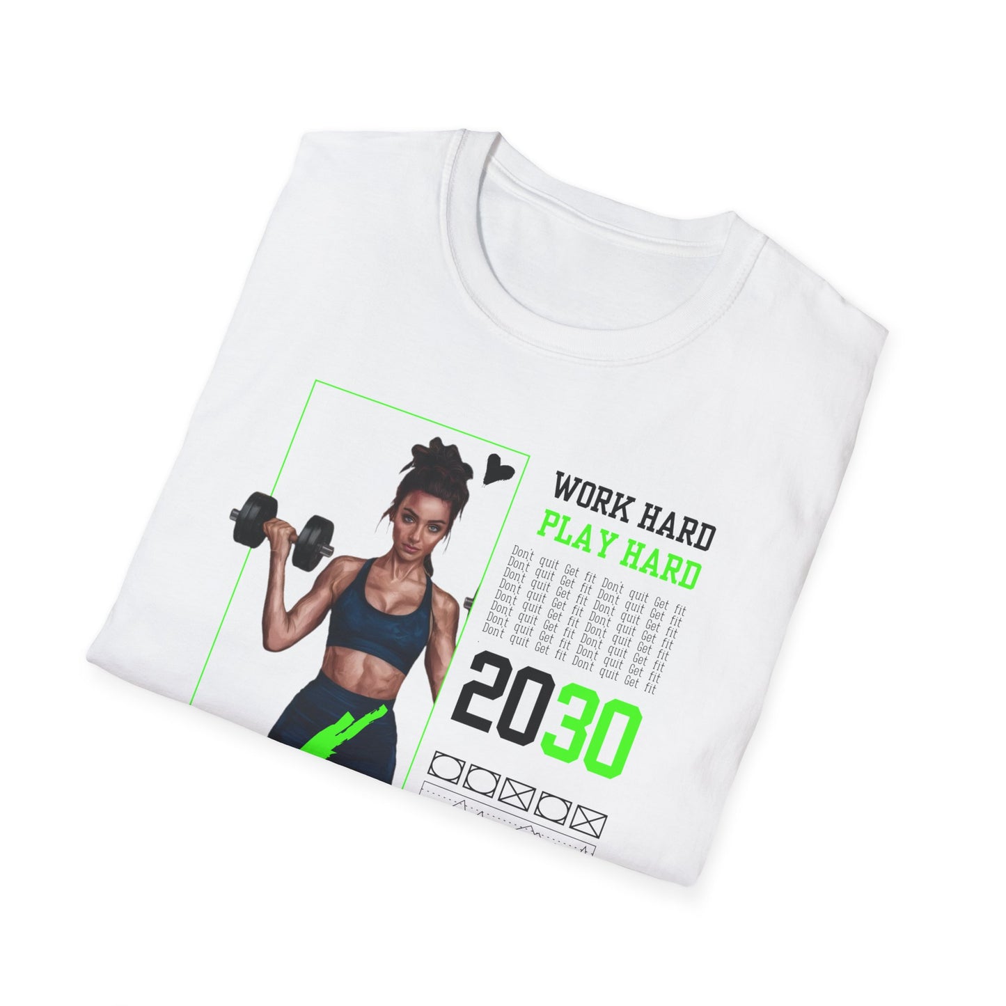 Work Hard Play Hard Gym Workout T-Shirt