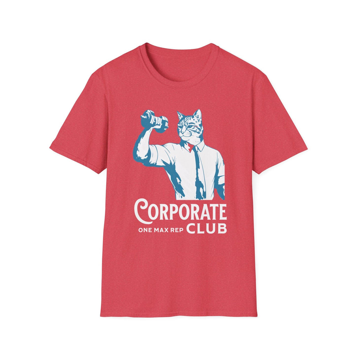 Unisex T-Shirt Powerlifting Corporate Cats 1 Rep Max Club