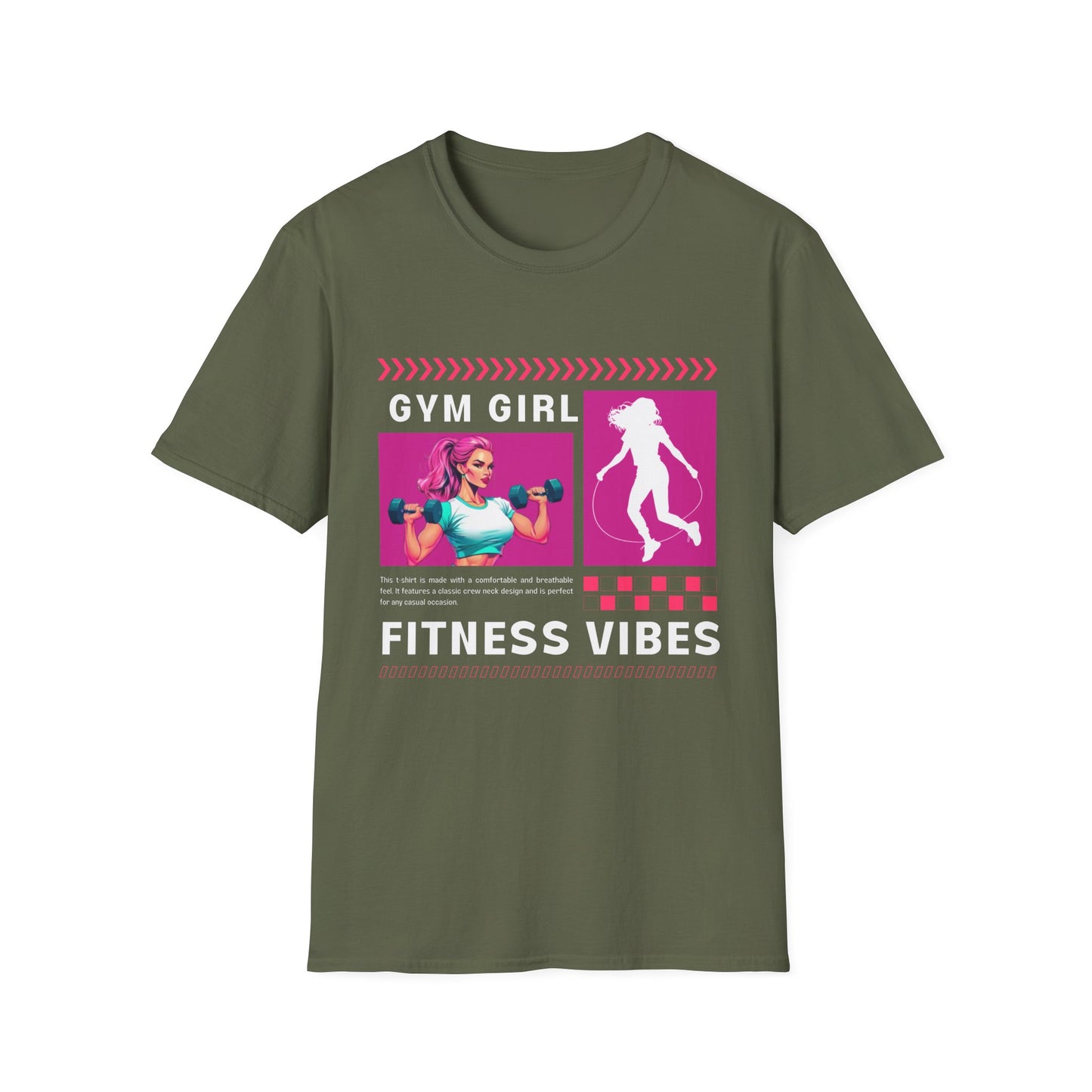 Gym Girl Fitness Vibes Gym T-shirt