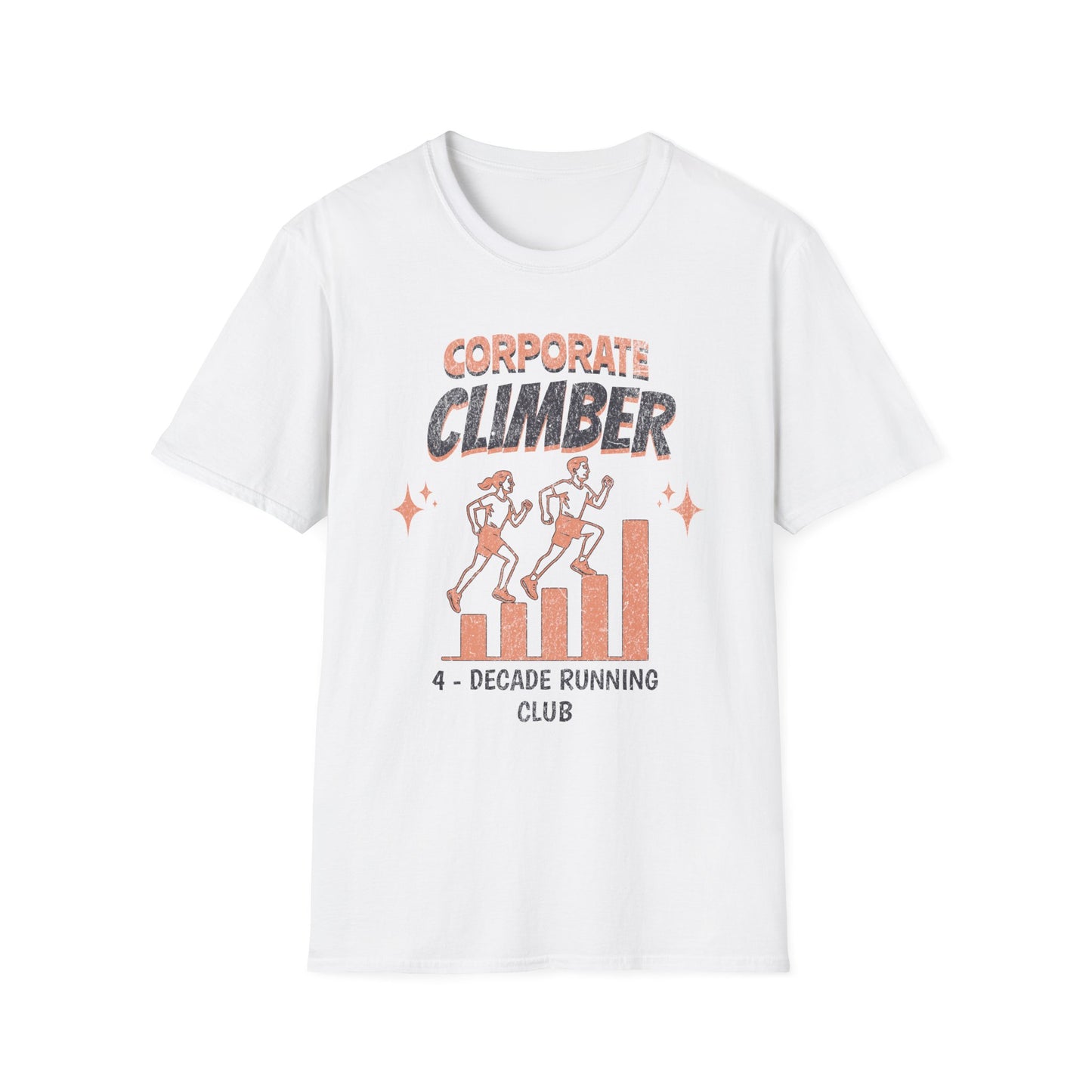 Fit-over 40 Corporate Climber Running Club T-Shirt Design