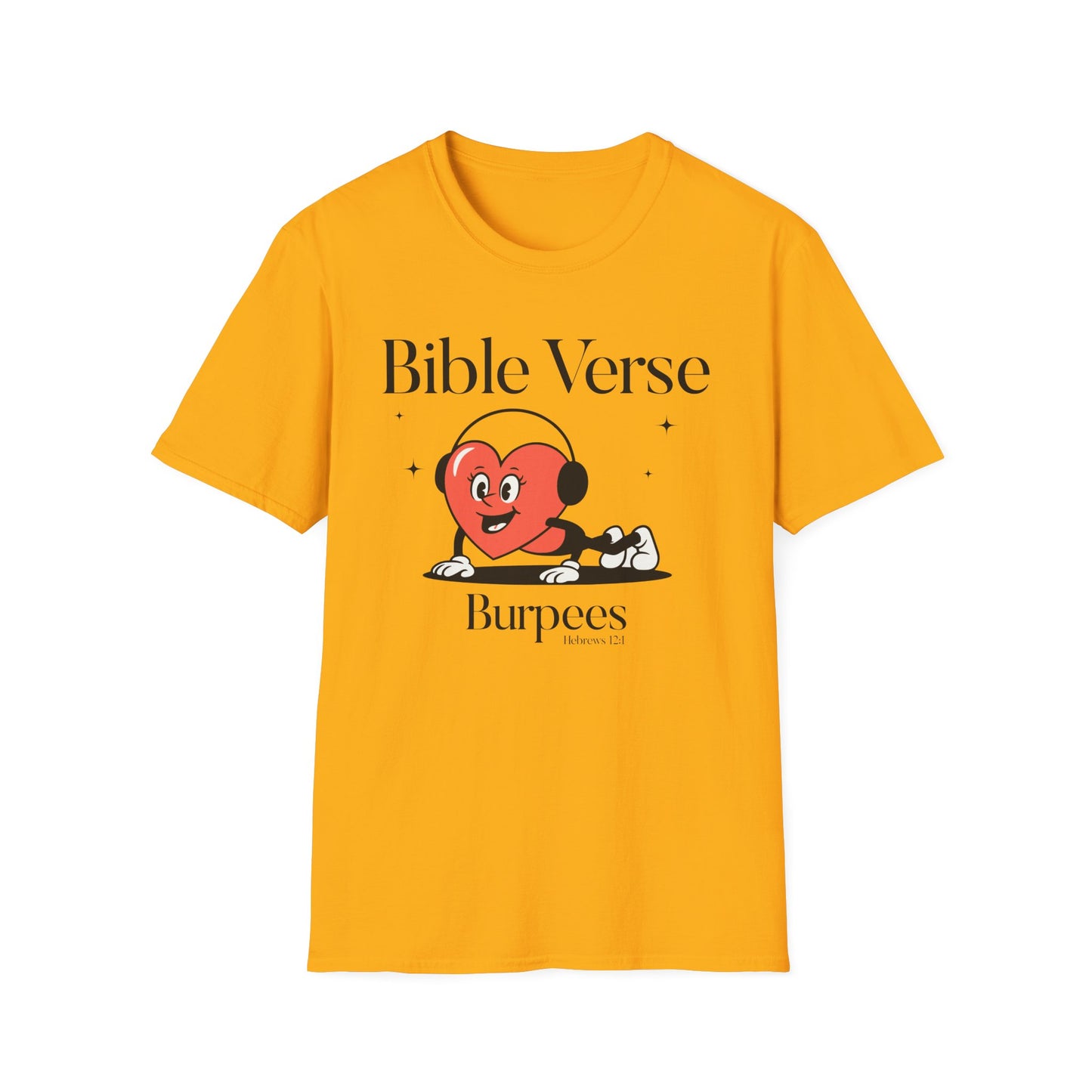 Faith-Based Fitness T-Shirt - Bible Verse Burpees