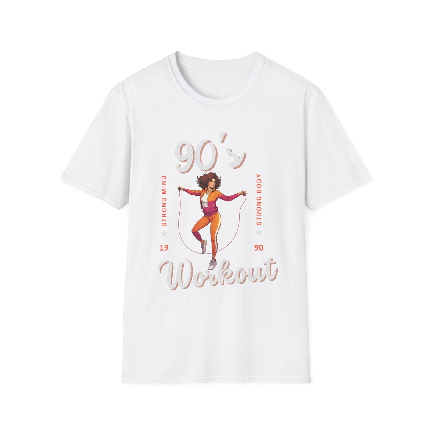 90's Workout Strong Mind Strong Body Gym T-shirt