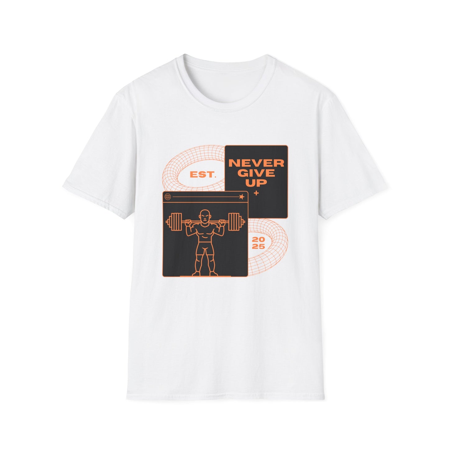 Never Give Up Est. 2025 Gym T-shirt