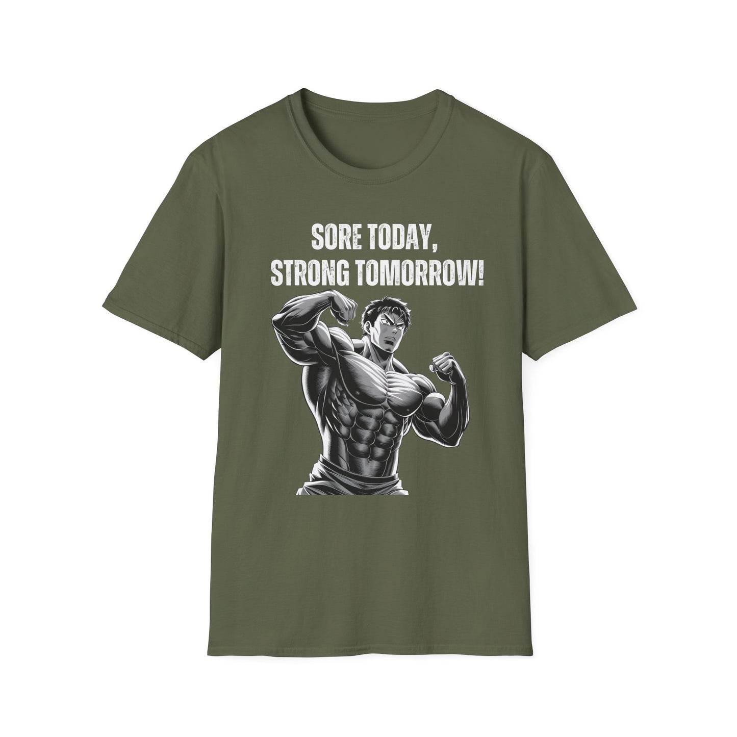 Sore Today Strong Tomorrow Gym Black & White T-Shirt