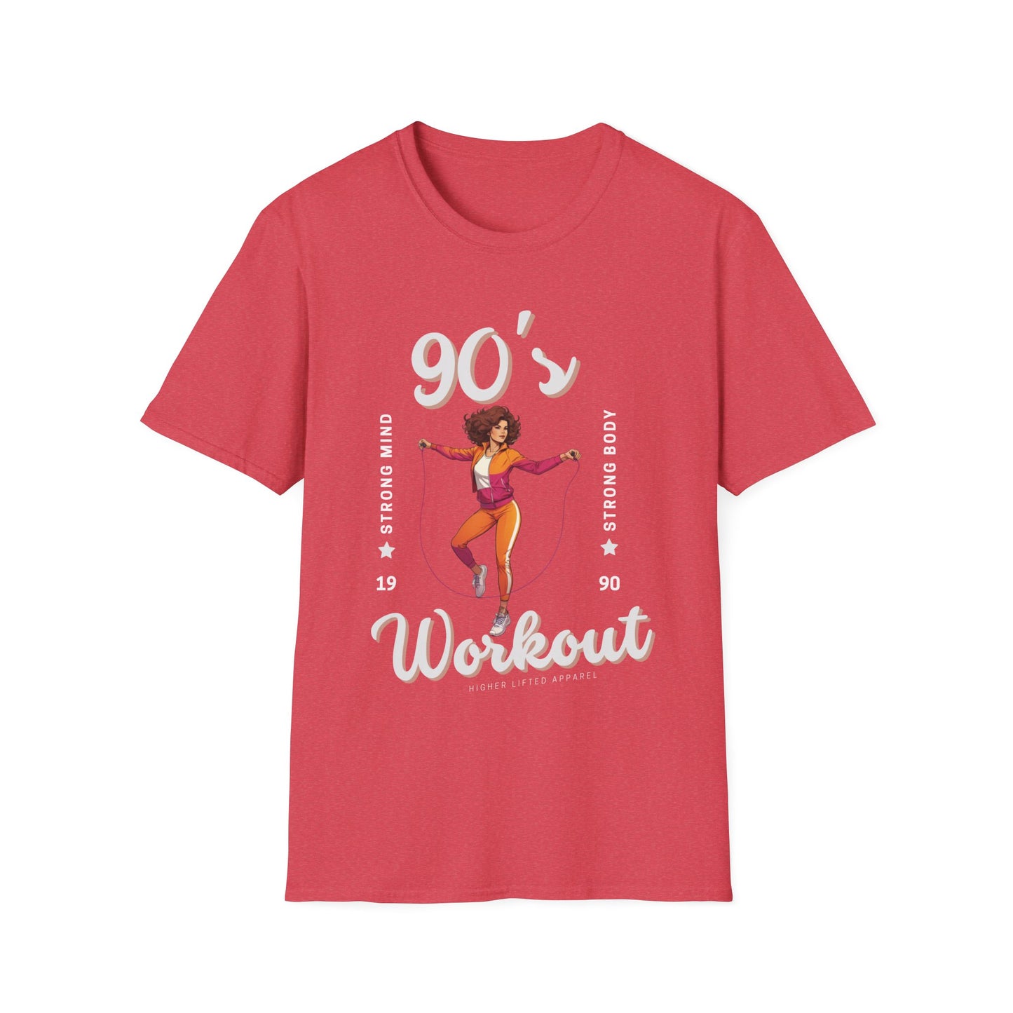 90's Workout Strong Mind Strong Body Gym T-shirt