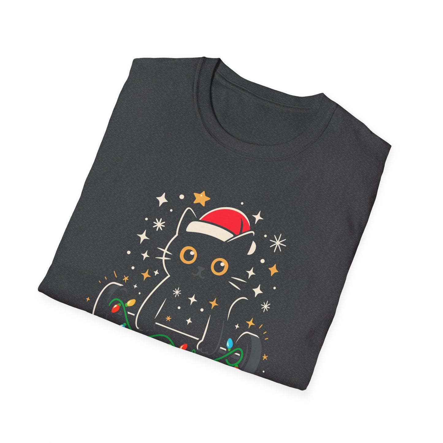 Christmas Cat Fitness T-shirt