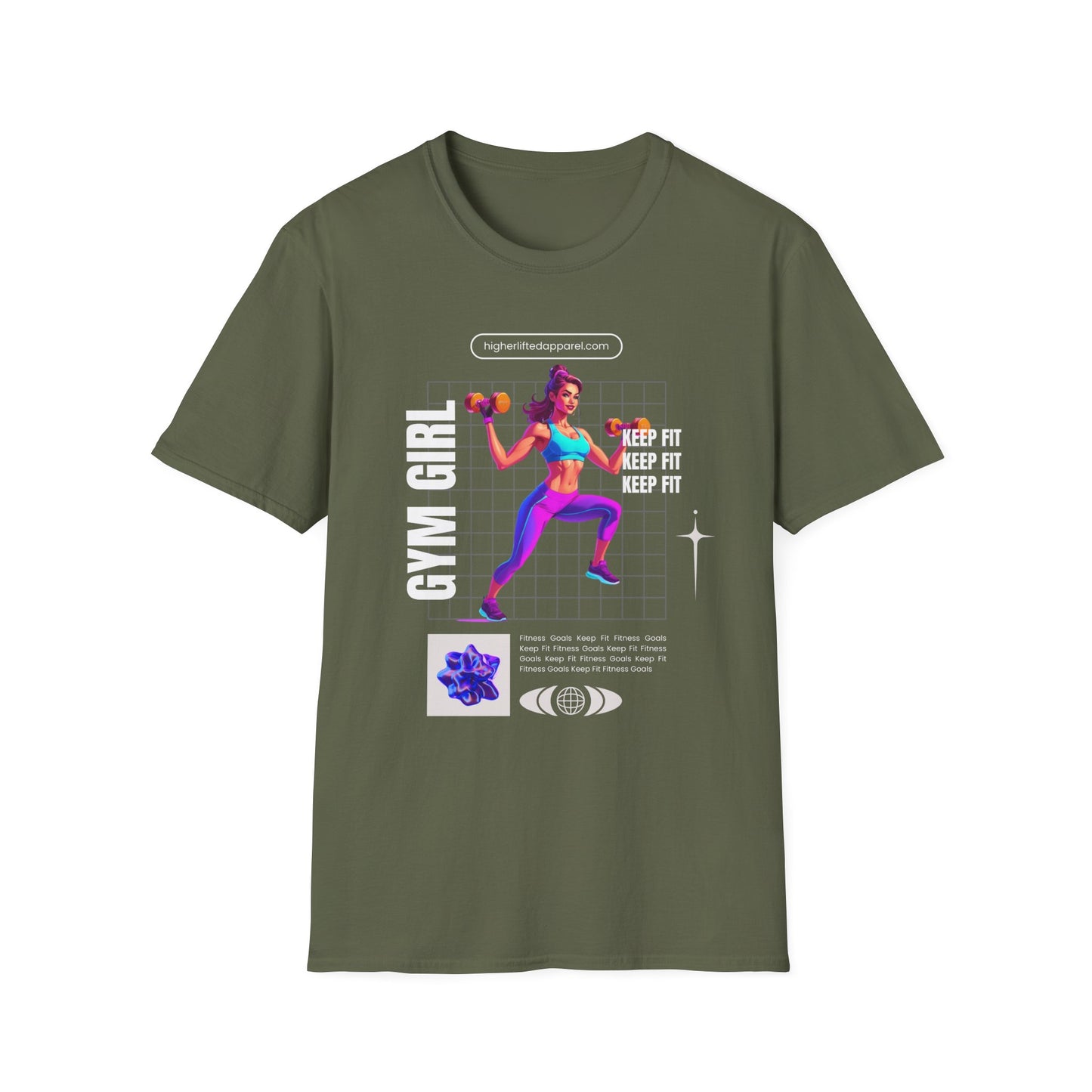 Gym Girl Keep Fit Gym T-Shirt