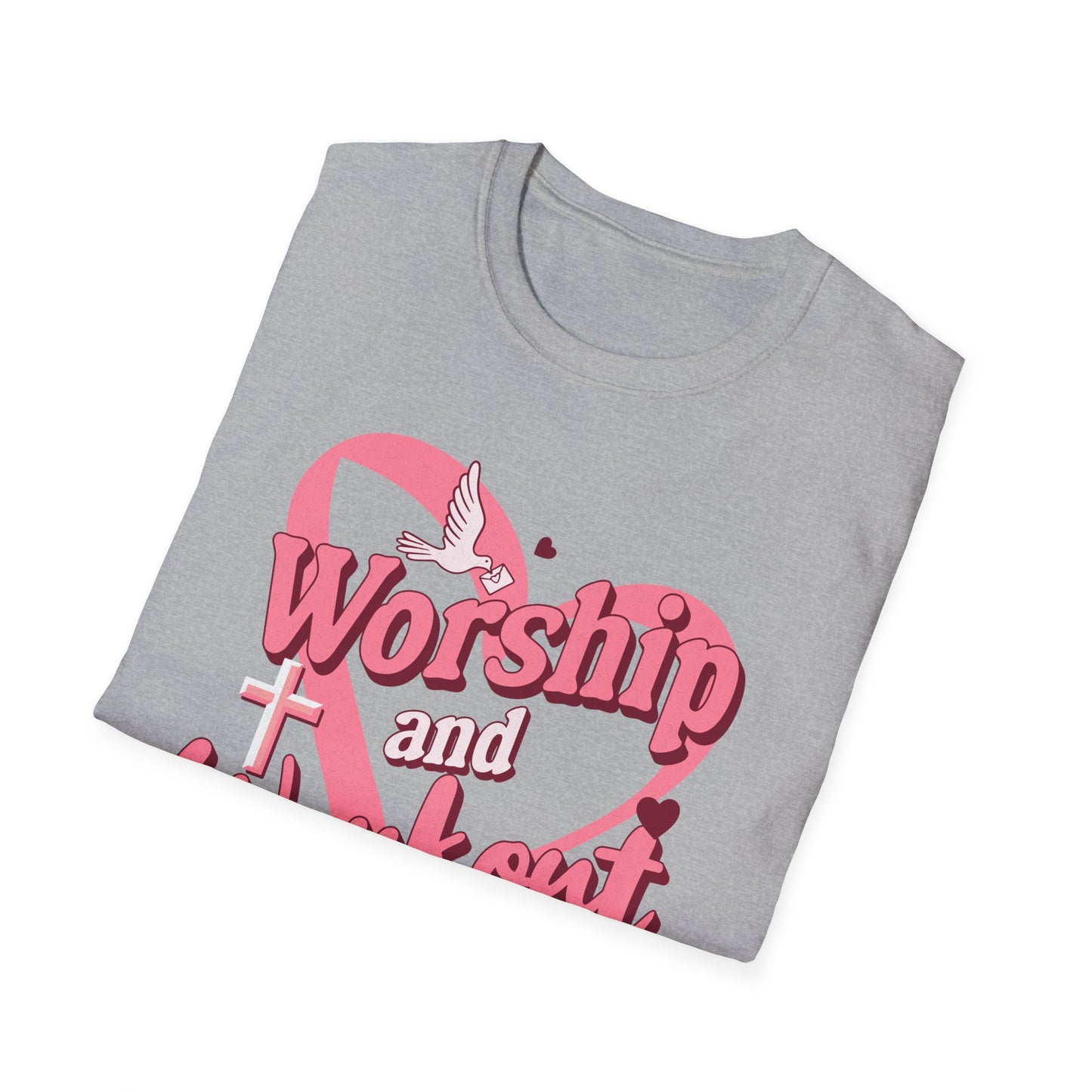Workout & Worship - Faith-Based Fitness T-Shirt 2