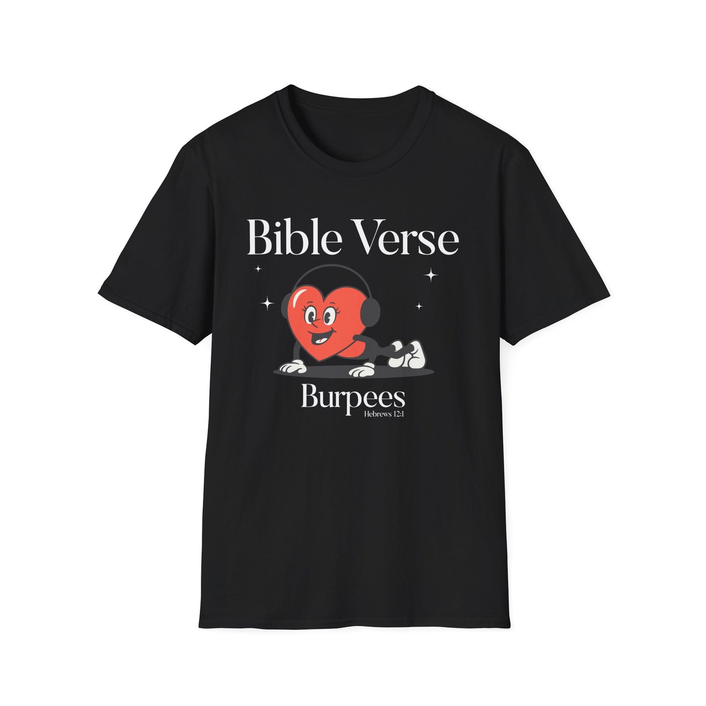 Faith-Based Fitness T-Shirt - Bible Verse Burpees