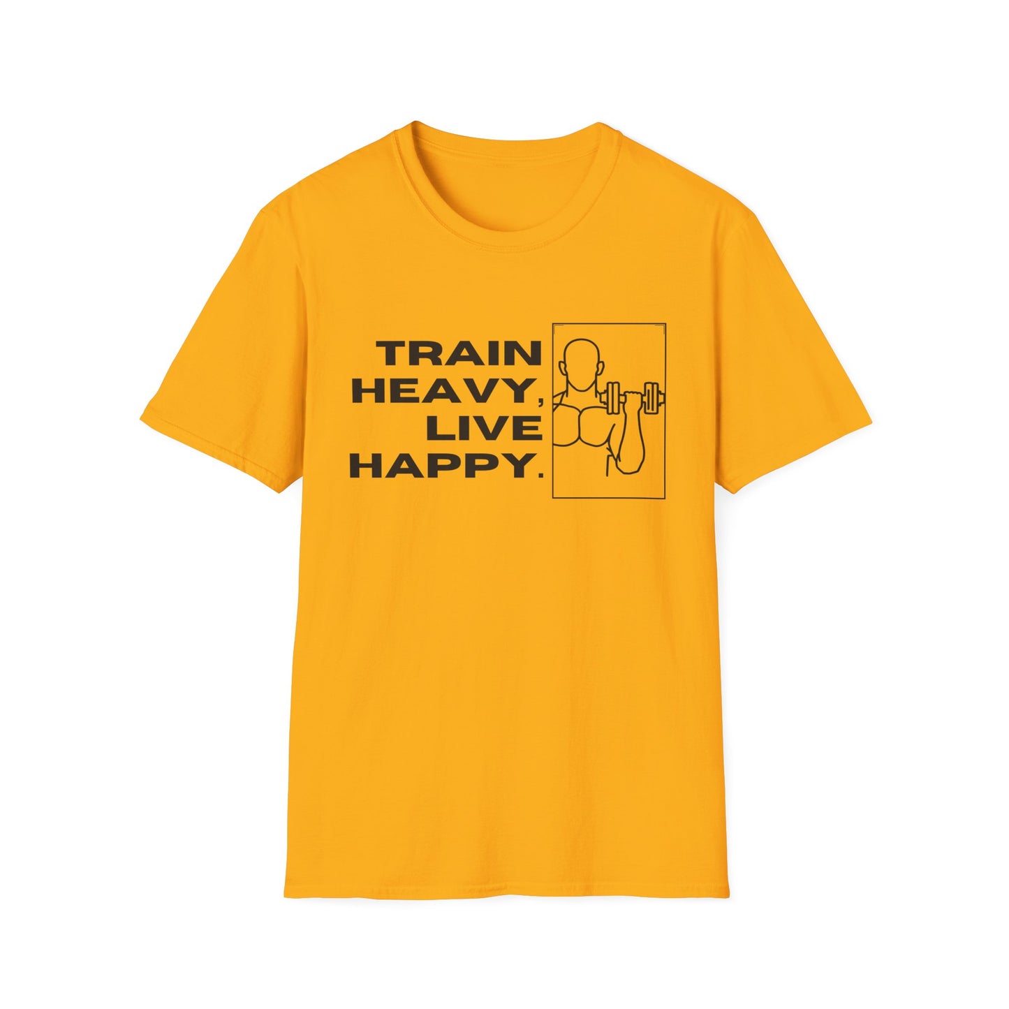 Train Heavy Live Happy Gym T-shirt