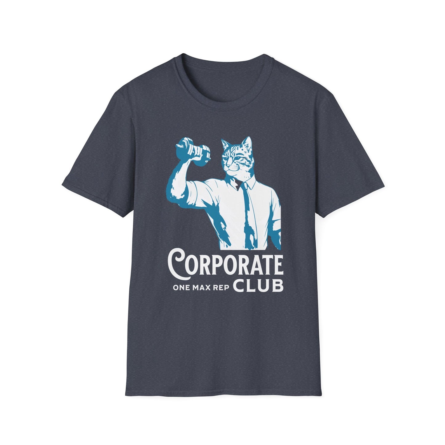 Unisex T-Shirt Powerlifting Corporate Cats 1 Rep Max Club