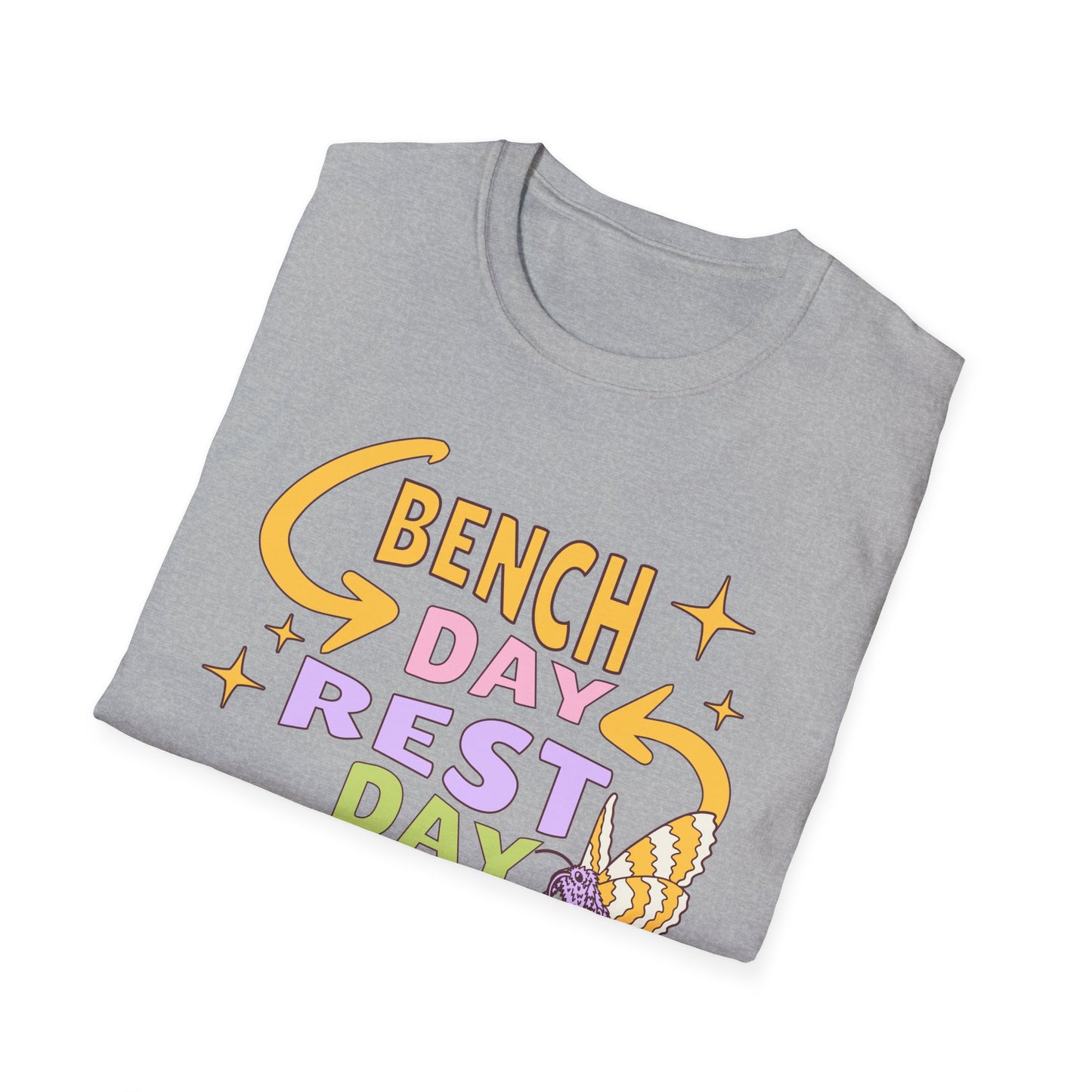 Powerlifting Bench Day Rest Day Genz Millenial Fitness T-Shirt