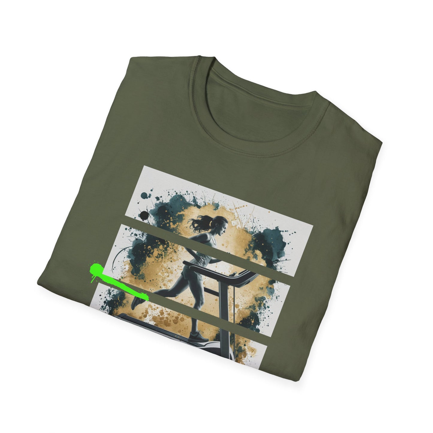 Run Fast Lift Heavy Gym Treadmill T-Shirt