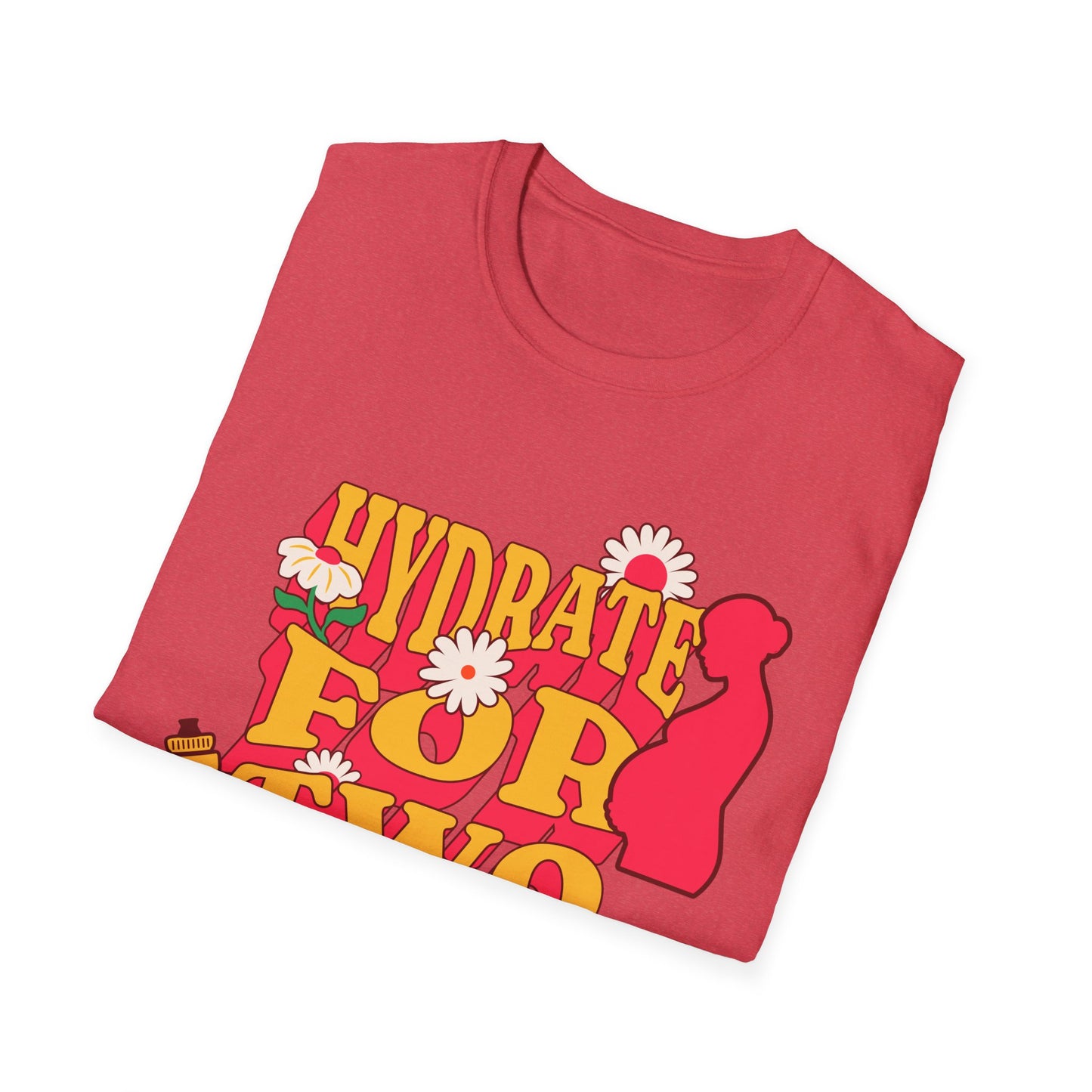 Maternity Fitness T-Shirt | Hydrate for Two Pre/Postnatal