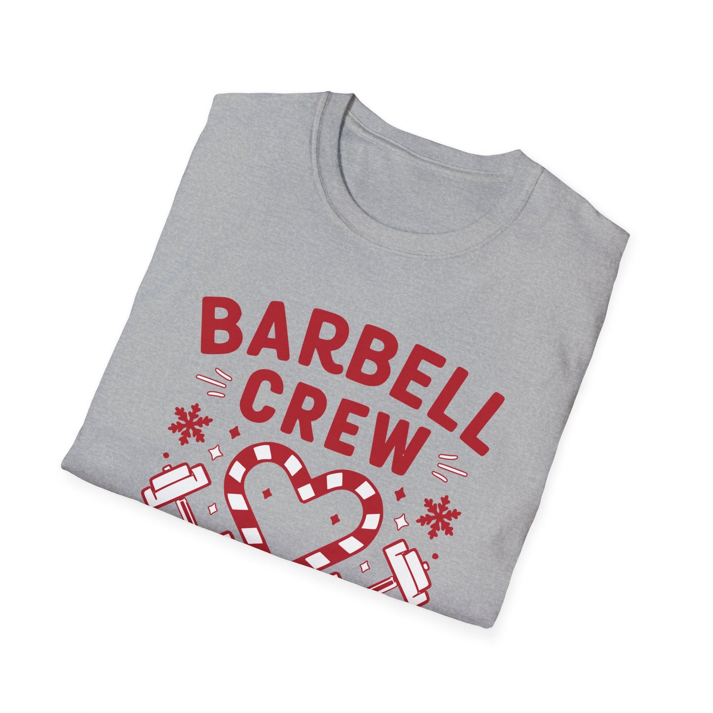 Christmas Barbell Crew Fitness T-shirt