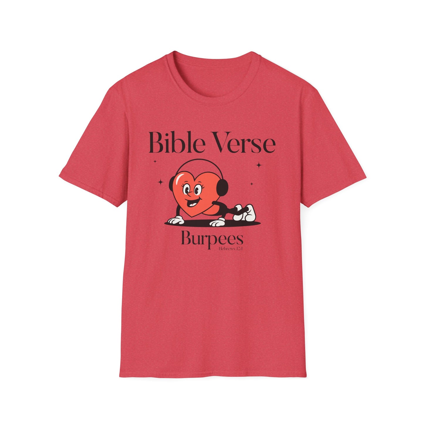 Faith-Based Fitness T-Shirt - Bible Verse Burpees