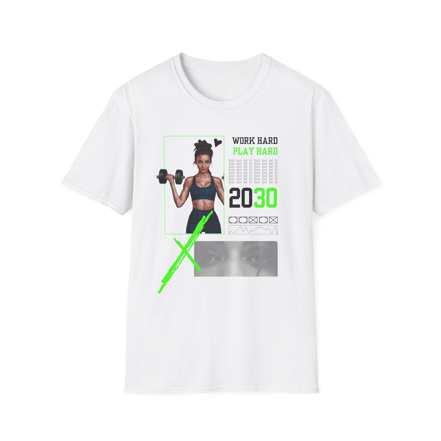 Work Hard Play Hard Gym Workout T-Shirt