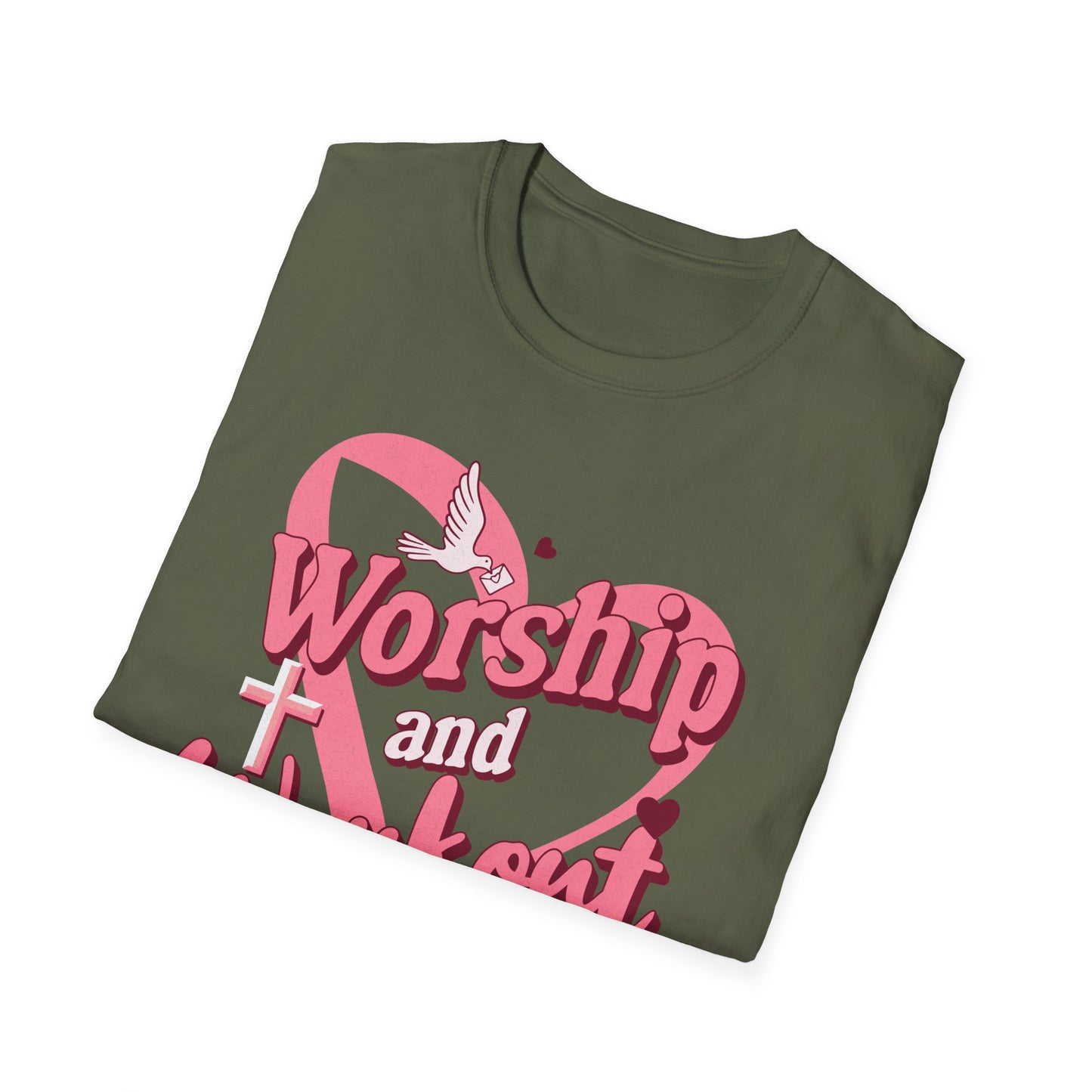 Workout & Worship - Faith-Based Fitness T-Shirt 2