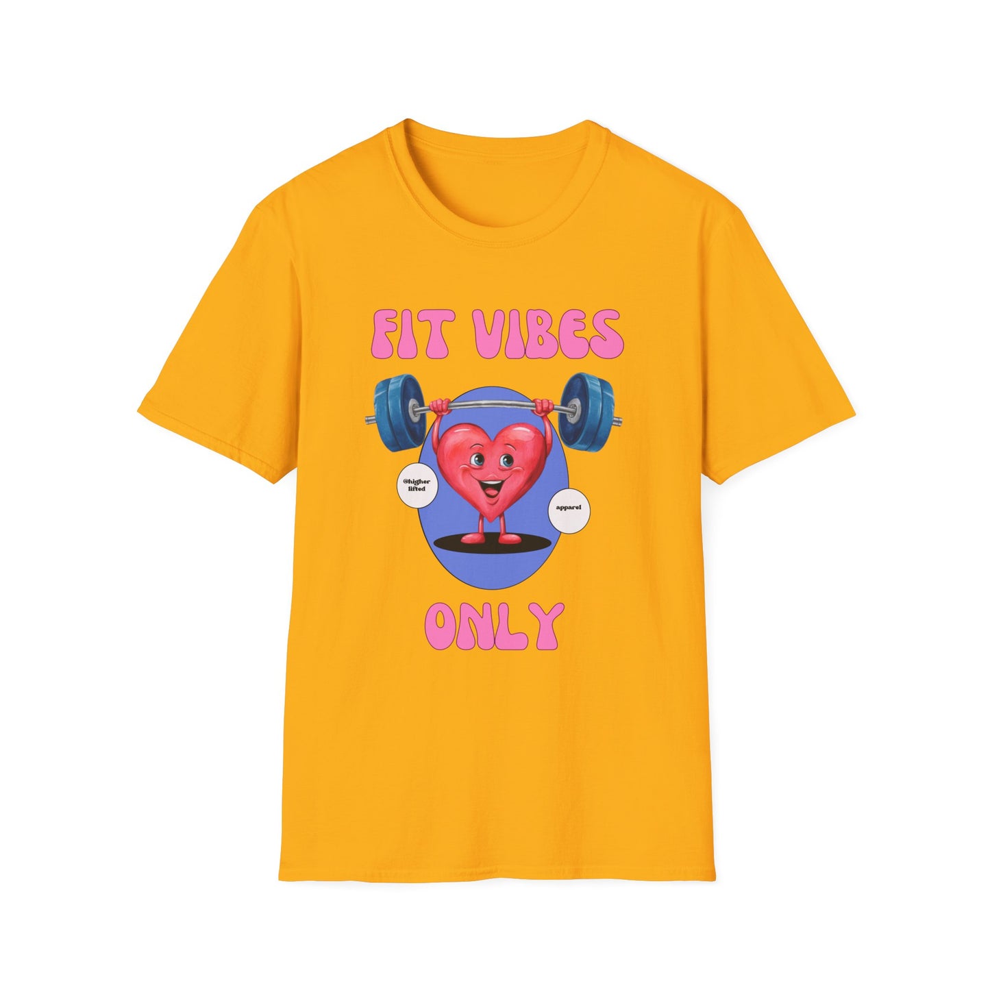 Fit Heart Vibes Only Gym T-Shirt