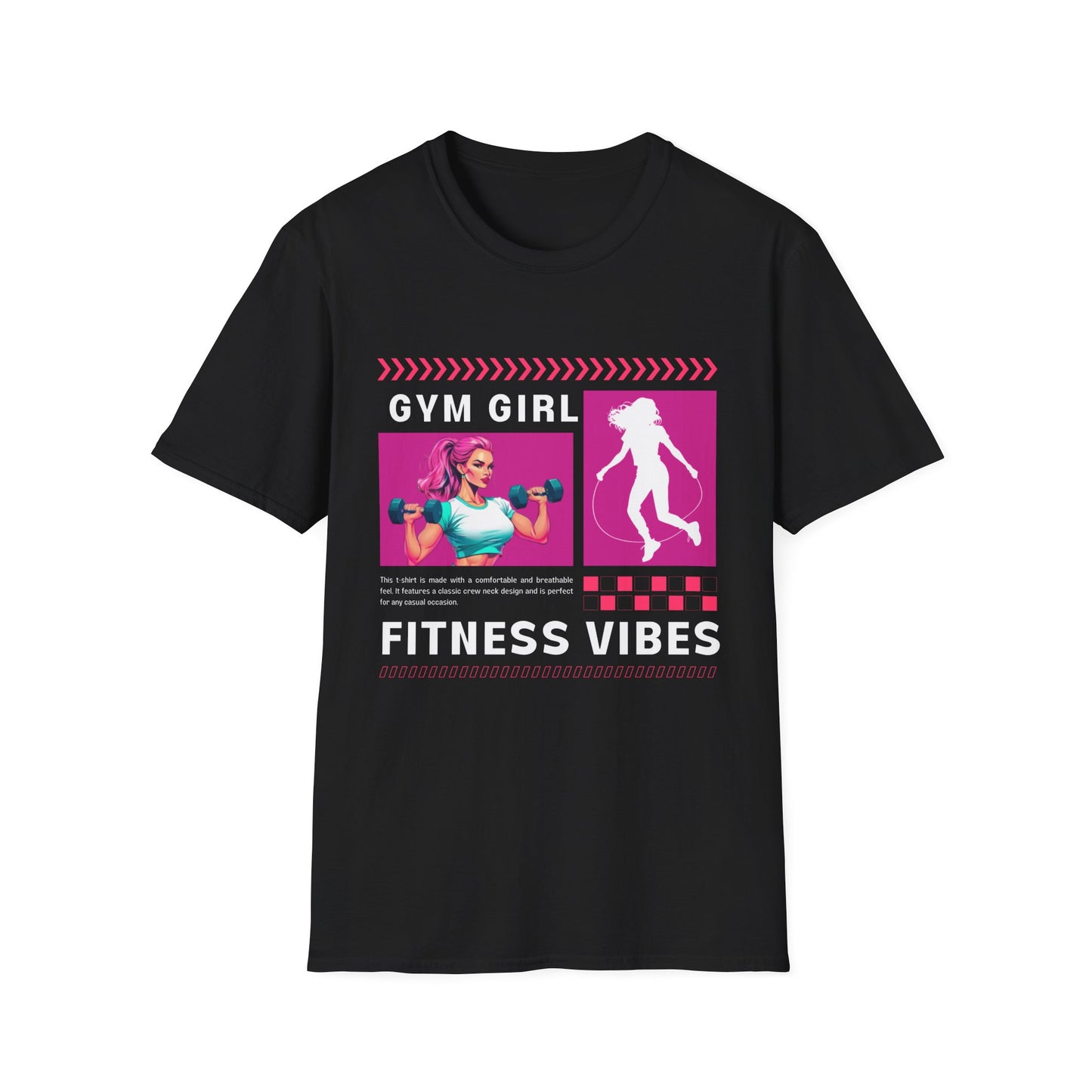 Gym Girl Fitness Vibes Gym T-shirt