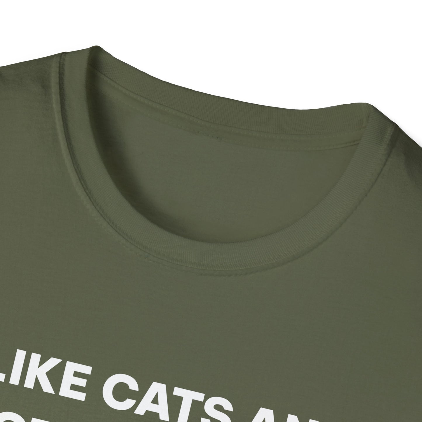 I Like Cats and Protein Shakes Fitness T-shirt