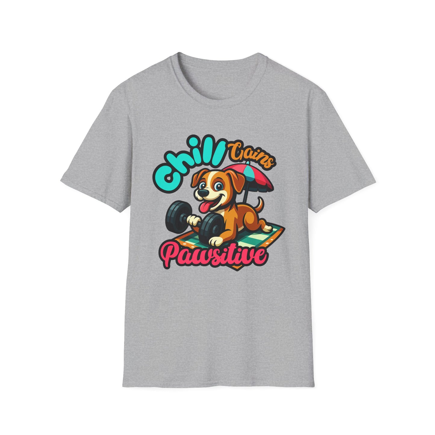 Chill Gains of Workout & Worship - Faith-Based Fitness T-Shirt 2