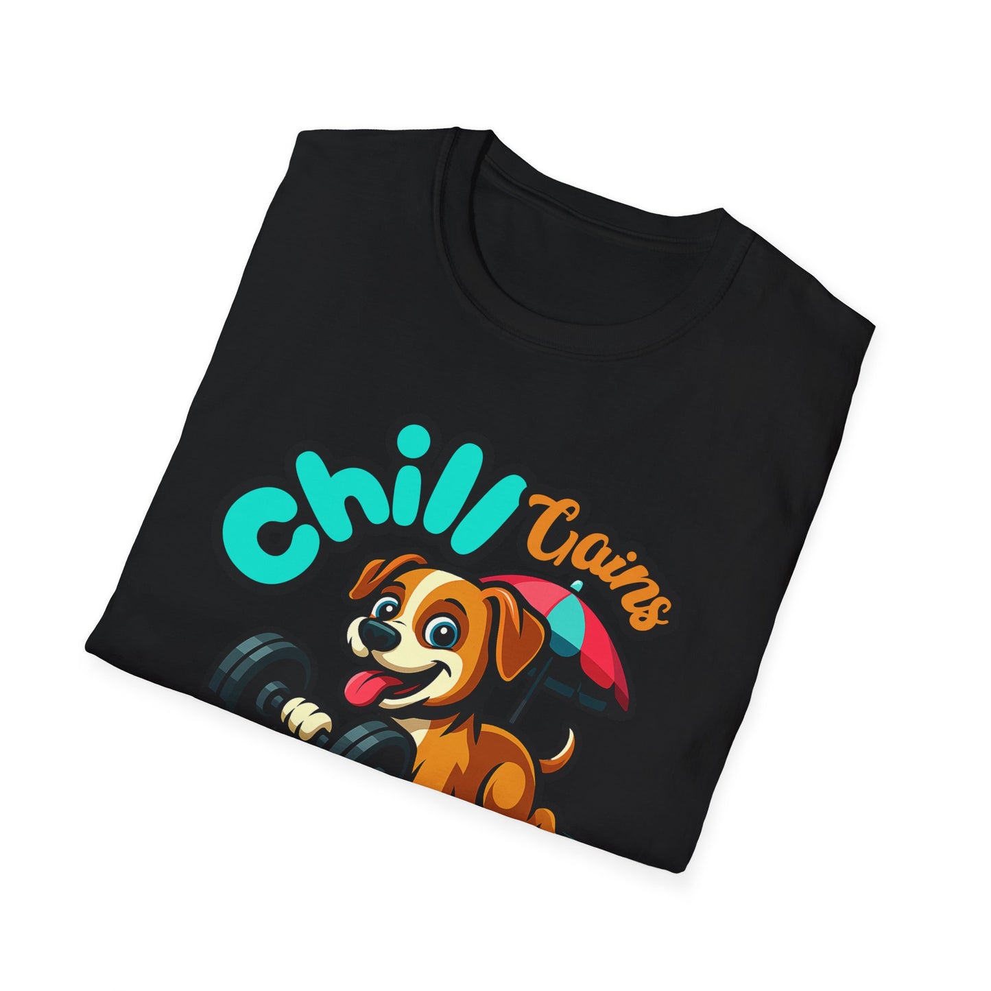 Chill Gains of Workout & Worship - Faith-Based Fitness T-Shirt 2