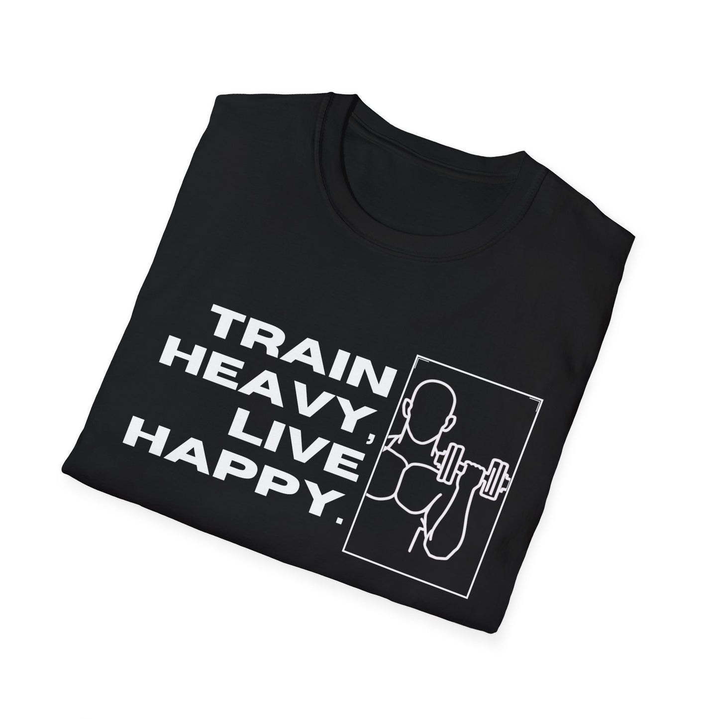 Train Heavy Live Happy Gym T-shirt