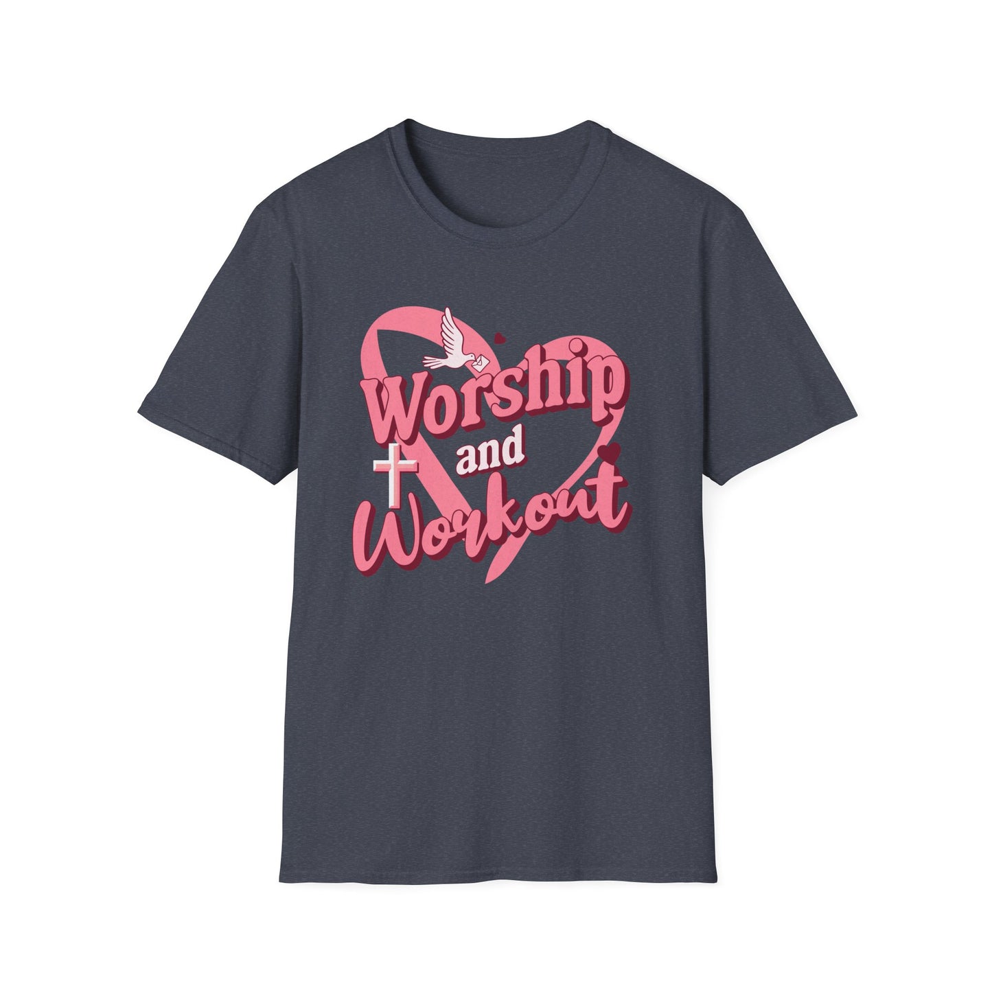Workout & Worship - Faith-Based Fitness T-Shirt 2
