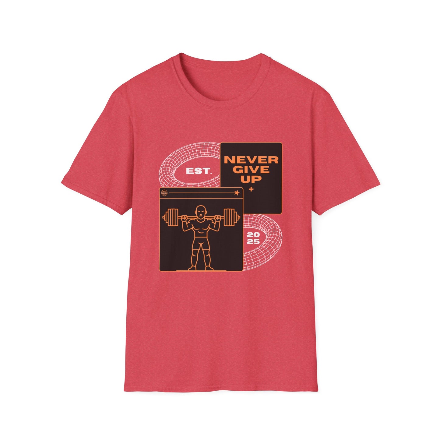 Never Give Up Est. 2025 Gym T-shirt