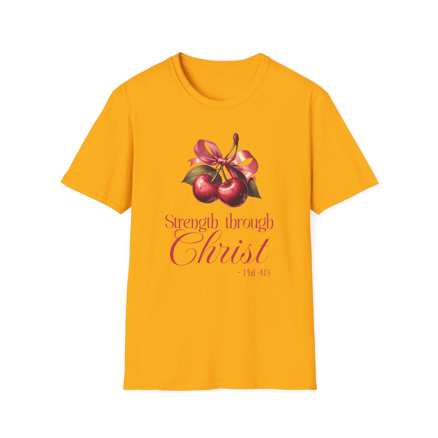Christian Fitness T-Shirt Strength Through Christ