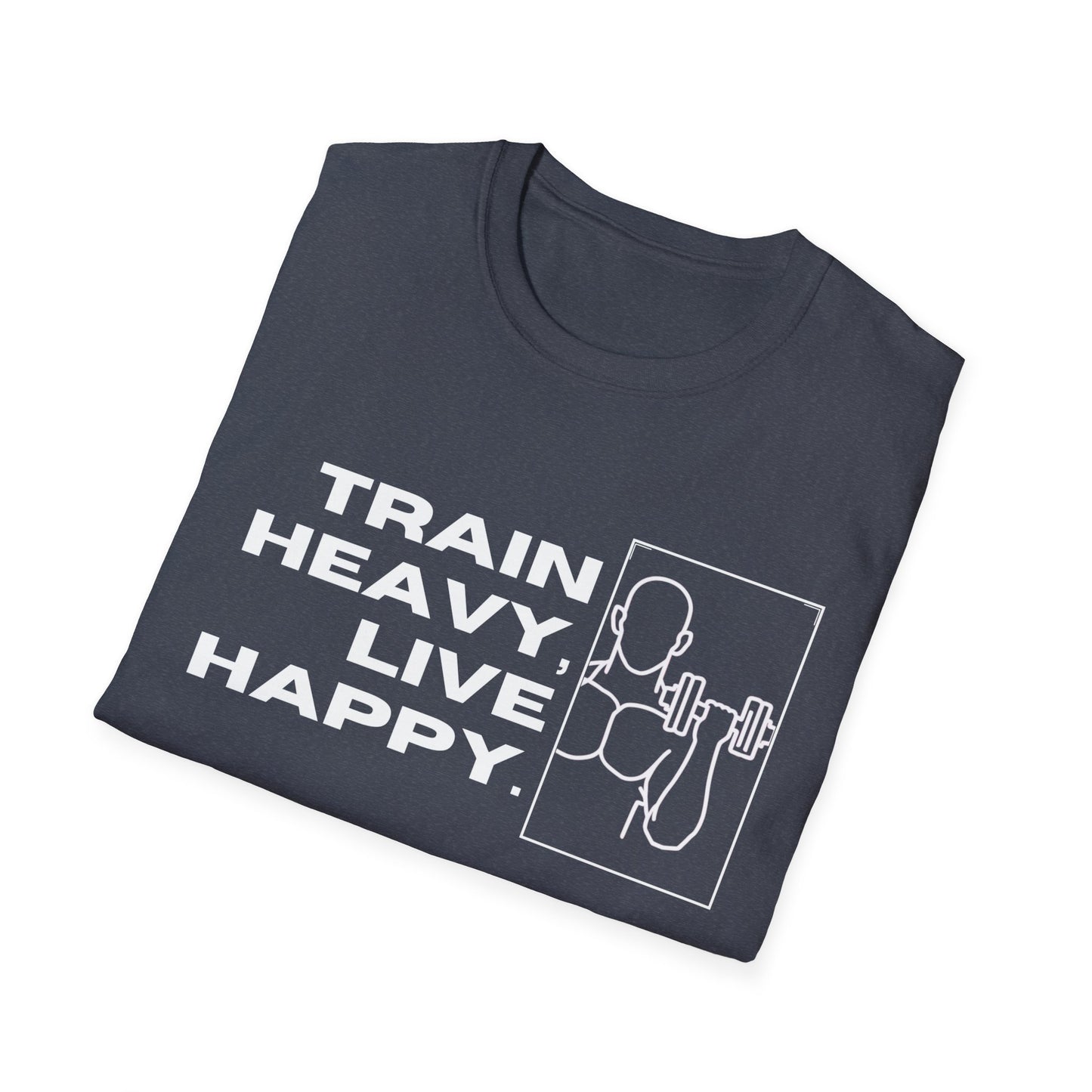 Train Heavy Live Happy Gym T-shirt