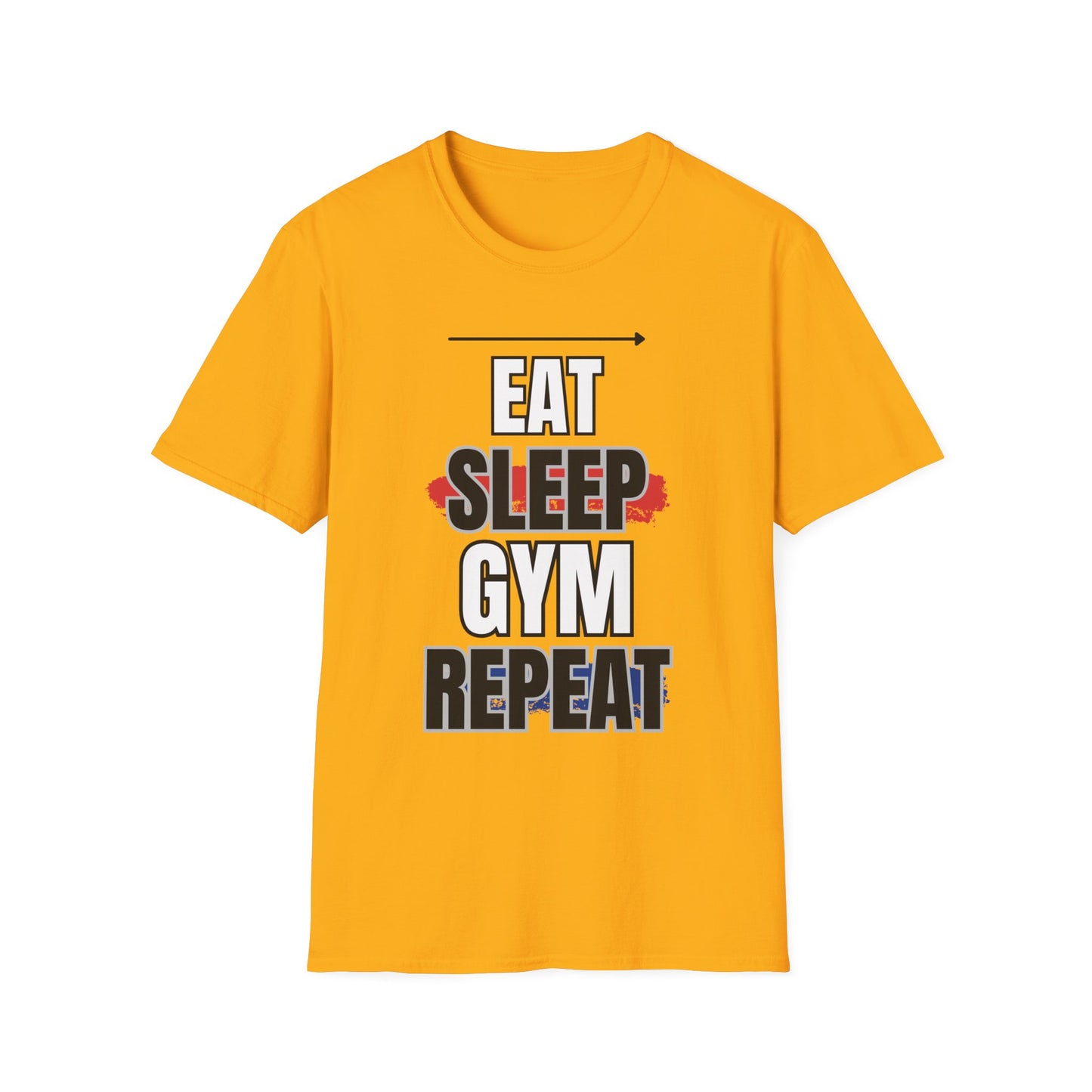 Eat Sleep Gym Repeat Gym T-shirt