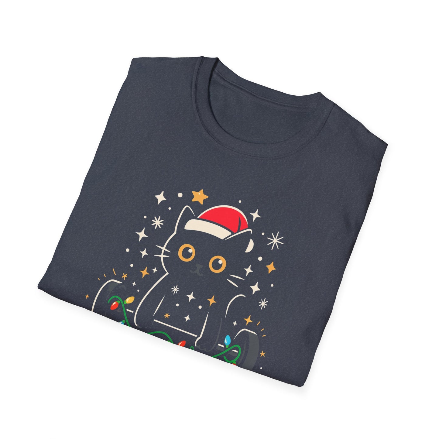 Christmas Cat Fitness T-shirt