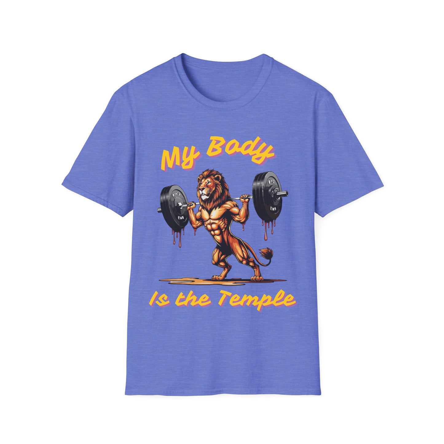 Lion My Body is the Temple Gym T-shirt