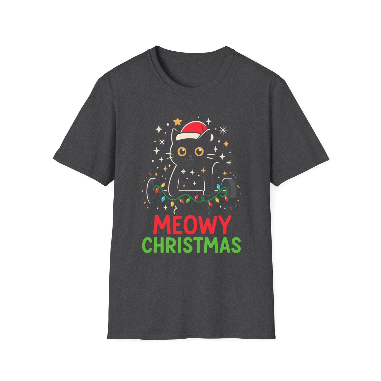 Christmas Cat Fitness T-shirt