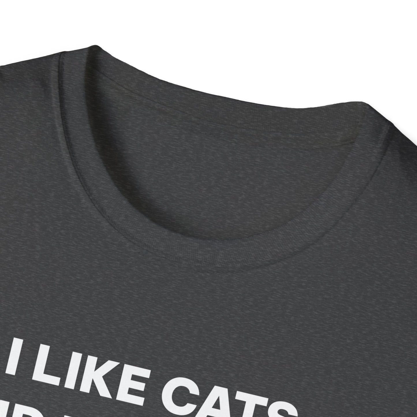 I Like Cats and Dumbbells Fitness T-shirt