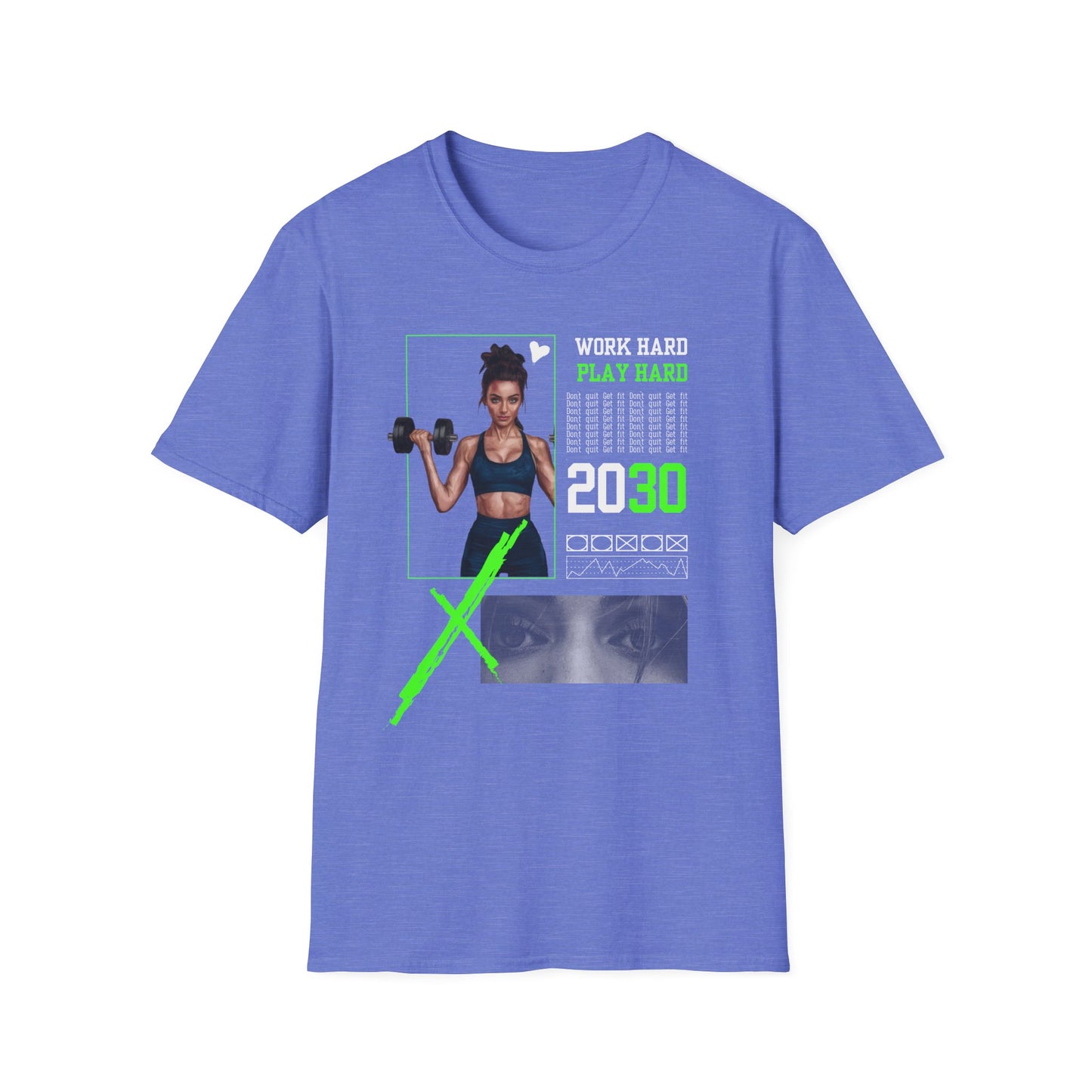 Work Hard Play Hard Gym Workout T-Shirt