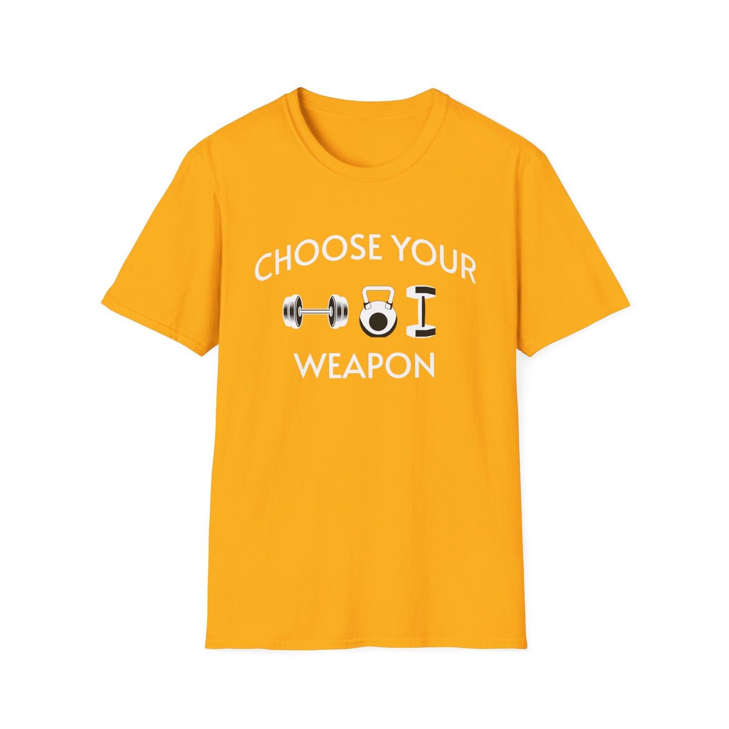 Choose Your Weapon - Fit-Over-40 Fitness T-Shirt