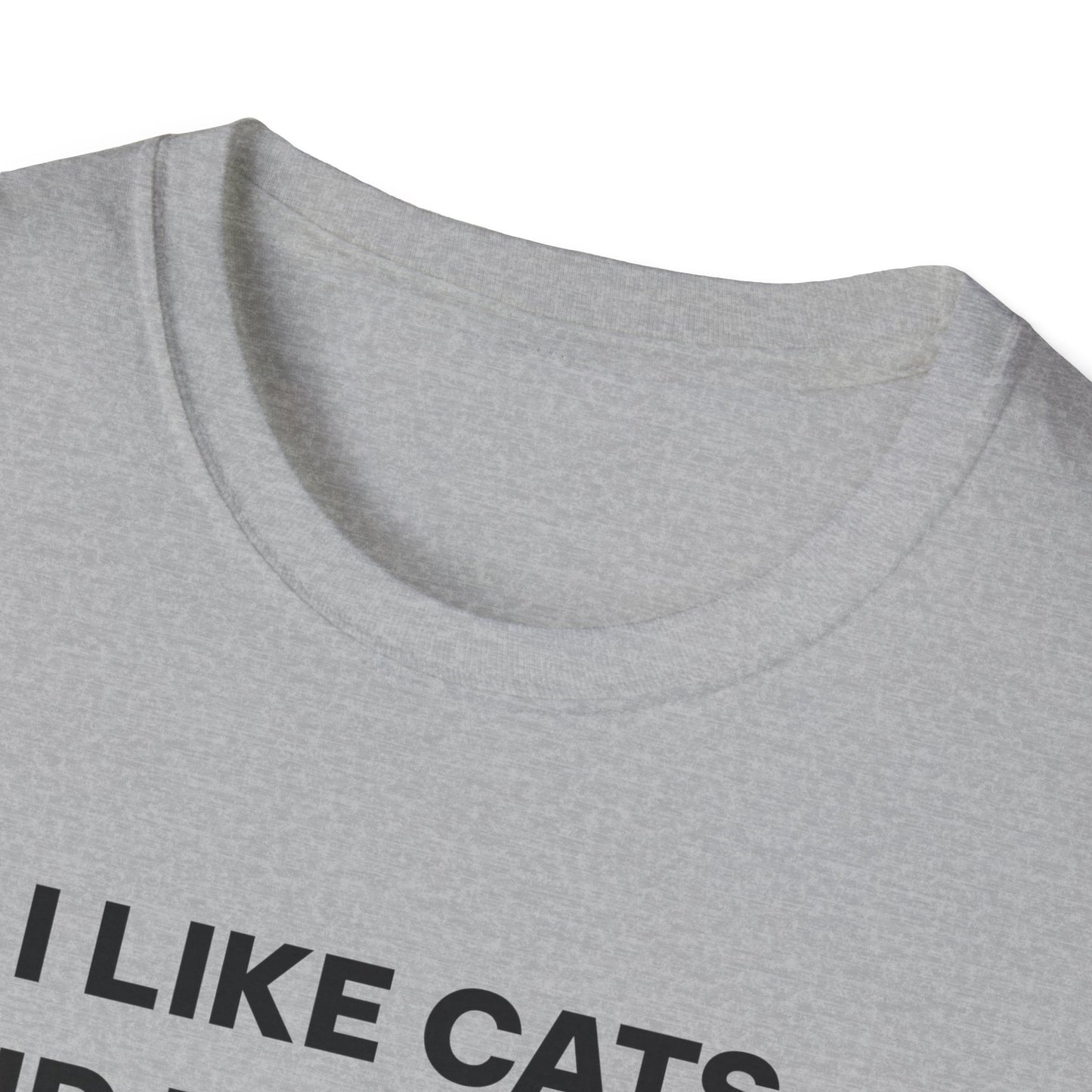 I Like Cats and Dumbbells Fitness T-shirt