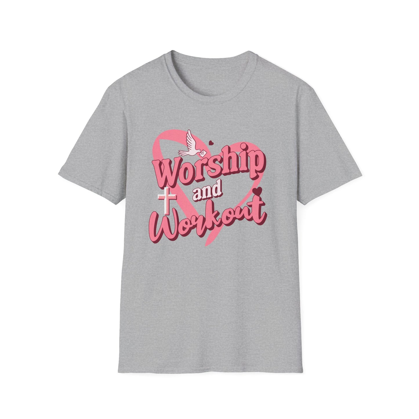 Workout & Worship - Faith-Based Fitness T-Shirt 2