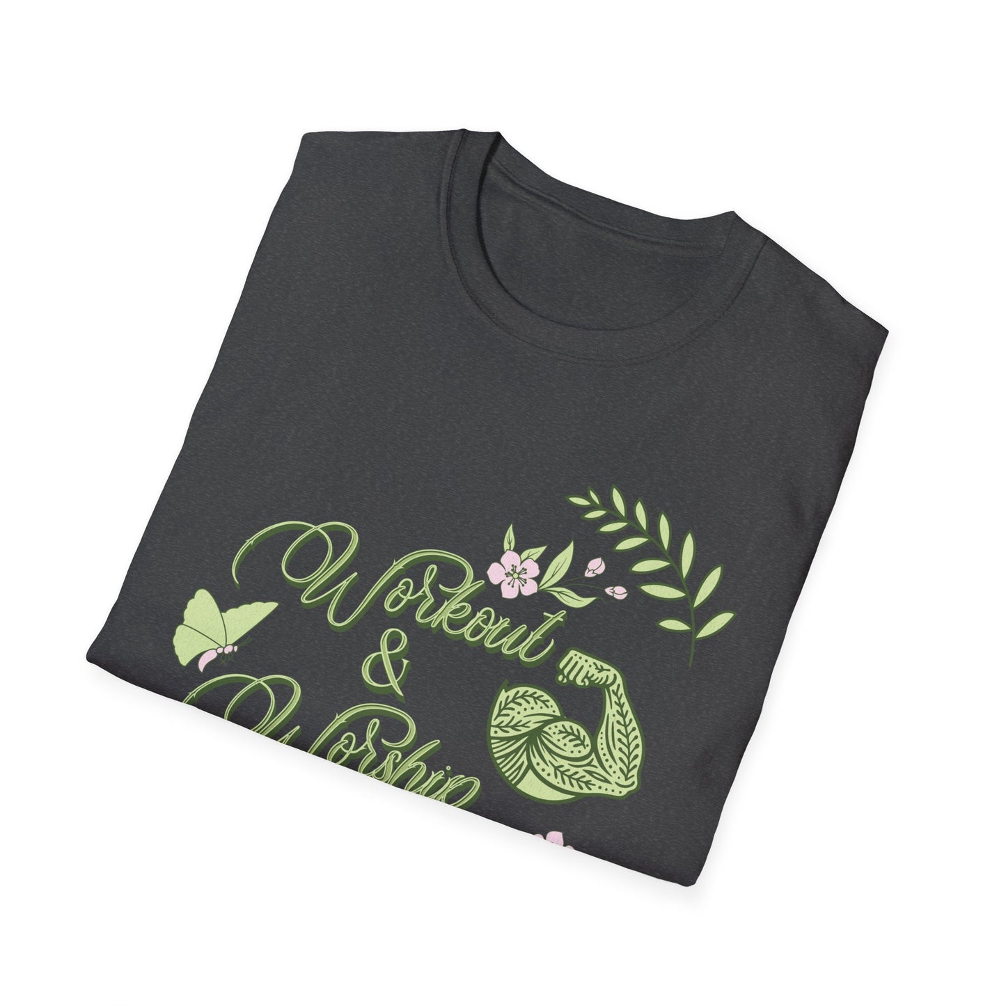Workout & Worship - Faith-Based Fitness T-Shirt