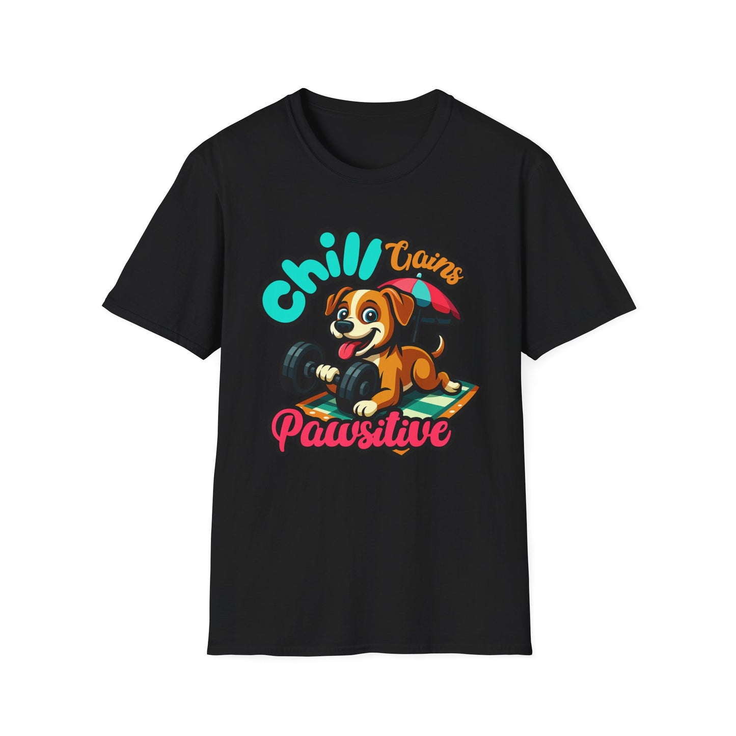 Chill Gains of Workout & Worship - Faith-Based Fitness T-Shirt 2
