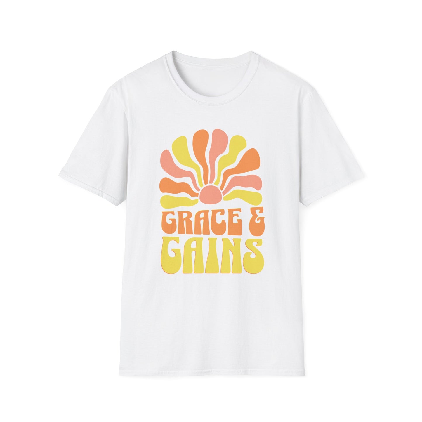 Grace & Gains Faith-Based Fitness T-Shirt