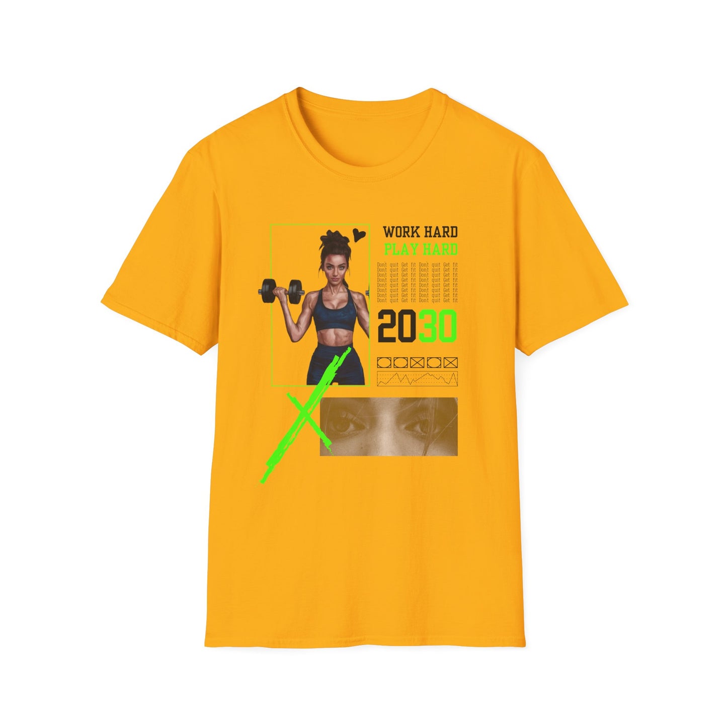Work Hard Play Hard Gym Workout T-Shirt