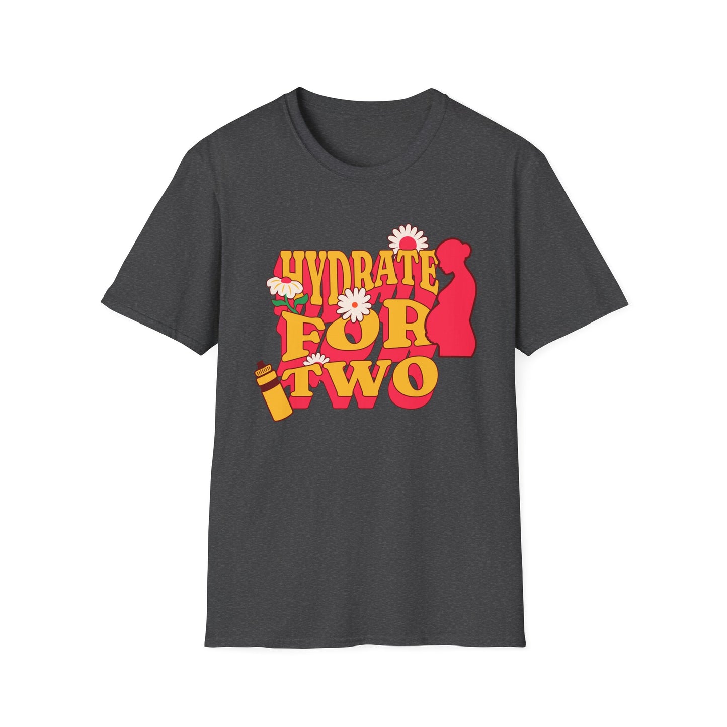 Maternity Fitness T-Shirt | Hydrate for Two Pre/Postnatal
