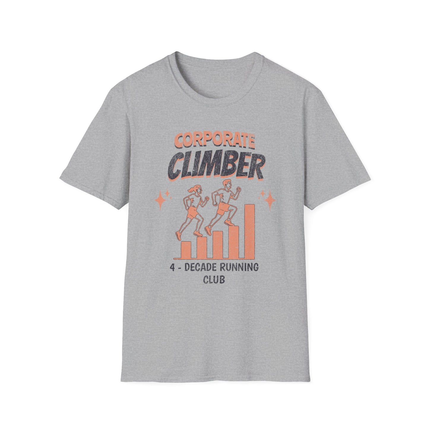 Fit-over 40 Corporate Climber Running Club T-Shirt Design