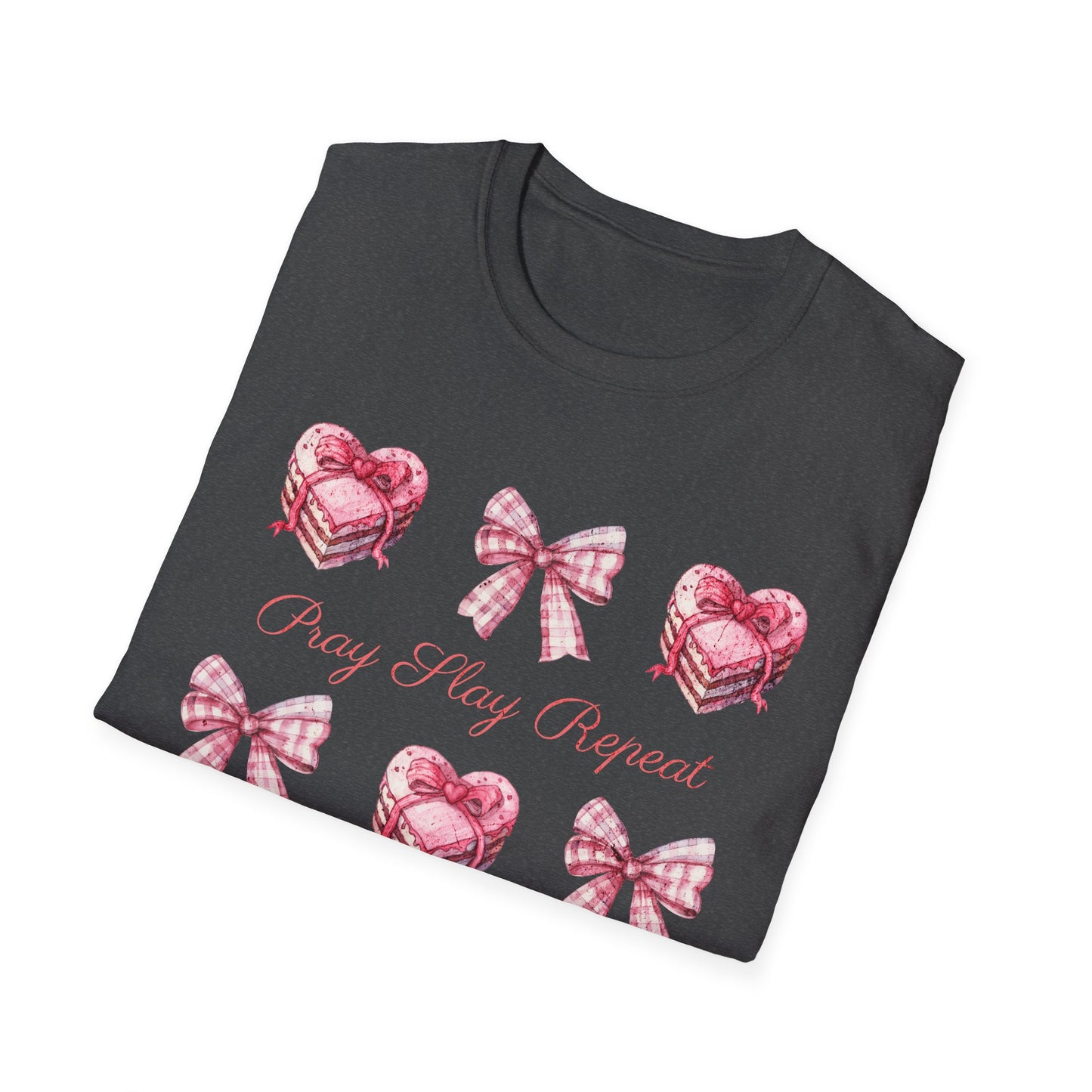 Pray Slay Repeat Faith-Based Fitness T-Shirt
