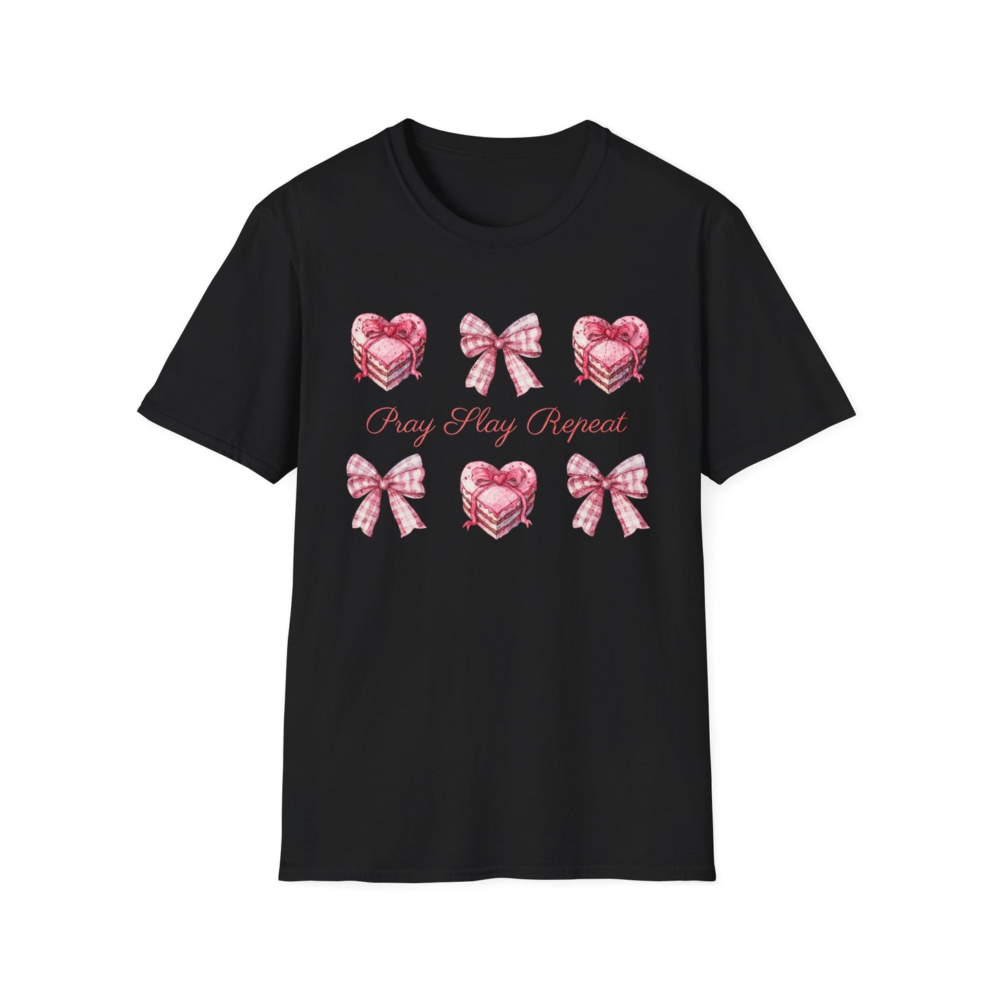Pray Slay Repeat Faith-Based Fitness T-Shirt