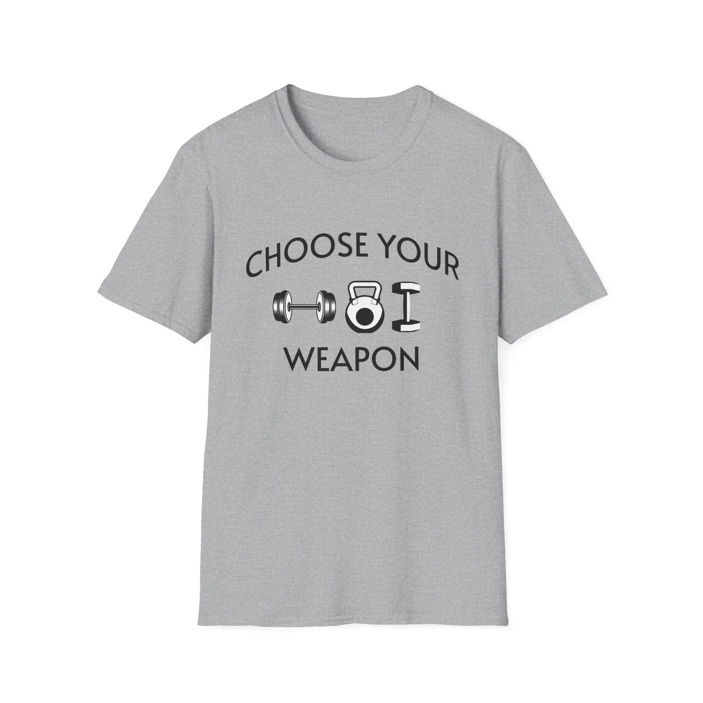 Choose Your Weapon - Fit-Over-40 Fitness T-Shirt